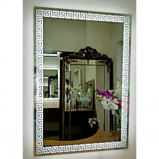 Прямоугольное зеркало меандр с LED подсветкой Meander 2 